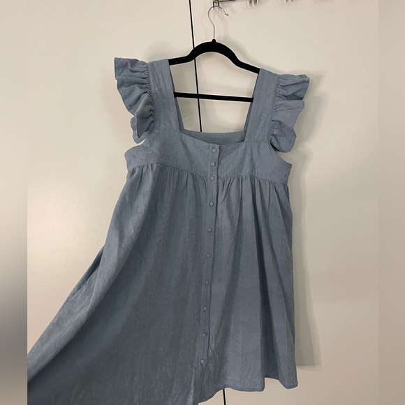 Bubbly Personality Shift Dress in Airy Blue - Picture 4 of 9